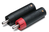 Bullet-S silver RCA plug